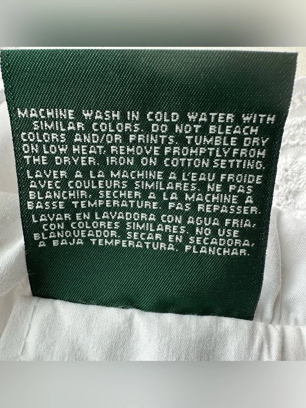 Ralph Lauren Home White Euro Pillow Sham 24.5